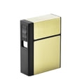 thumbnail image 1 of Cigarette Dispenser Storage Box Flip Cigarette Case 20 Loaded High Capacity with Detachable USB Rechargeable Cigarette Lighter, 1 of 8