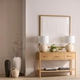 thumbnail image 3 of Bouclair Off White Ceramic Table Lamp, 3 of 10