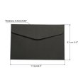 thumbnail image 2 of Unique Bargains Blank Small Items Storage Card Holder Mini Envelopes, Black 100 Pack, 2 of 6