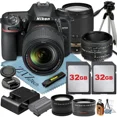 thumbnail image 1 of Nikon D7500 DSLR Camera with 18-140mm + AF FX 50mm Lens + 2 Pcs 32GB Memory Cards + Tripod + Wideangle + ZeeTech Accessory Bundle, 1 of 7