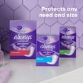 thumbnail image 2 of Always Anti-Bunch Xtra Protection Daily Liners, Regular Length, Unscented, 2 of 8