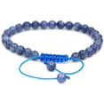 thumbnail image 1 of Bracelet Ajustable Unisexe en Perles Rondes de 6 mm en Cyanite de Qualité AA Naturelle, 1 of 3