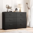 thumbnail image 2 of Ourlova Commode à 6 Tiroirs Commode Moderne Structure Durable avec Tiroirs Profonds Dispositif Anti-Basculement pour Maison Bureau Salon, 2 of 8