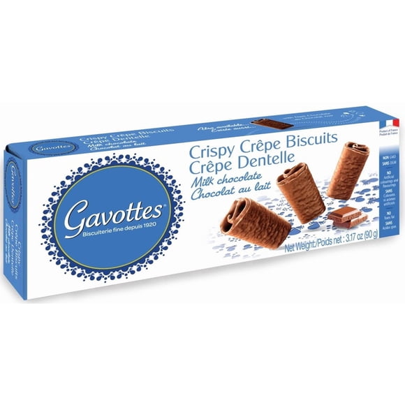 Gavottes Crispy Crepe Milk Chocolate Biscuits 90gr