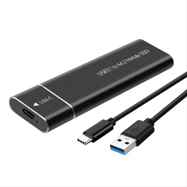 M.2 SSD Pièce jointe NVME Stockage externe USB3.1 HDD étui 10Gbps PCIe SSD Boîte pour NVME SATA SSD Disque dur