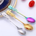 thumbnail image 2 of pdqouc Cuillère Fleur en Acier Inoxydable Spork à Café Thé Vaisselle Outil de Dessert Mini Thé Café Crème Glacée Dessert Cuillère Cuillère Mini Vaisselle Crème Glacée Cuillères Décoratives pour Café Cuisine Salle à Manger Bar, 2 of 6