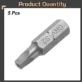 thumbnail image 3 of Uxcell 5pcs 1/4" Hex Shank SQ2 Head 1" Length Square Head Screwdriver Bits, 3 of 6