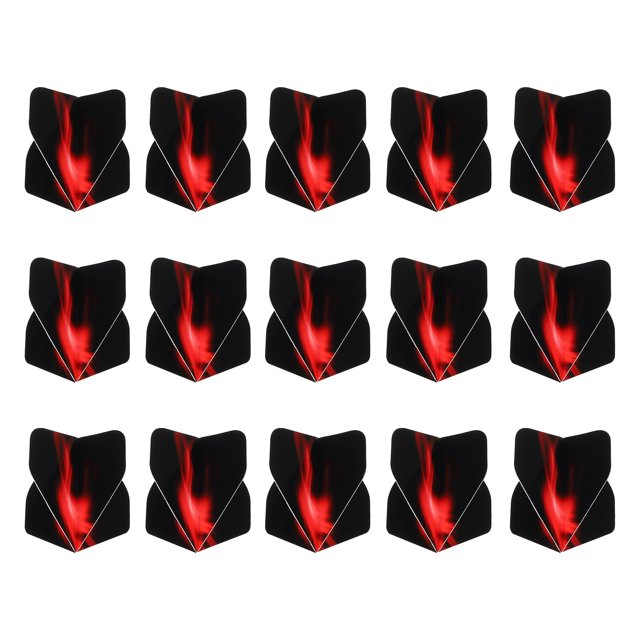 Unique Bargains Vols de Fléchettes Standard, Lot de 15 Vols, Noir, Rouge