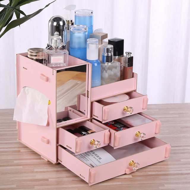 Boîte de Rangement pour Bijoux, Boîte de Rangement pour Maquillage Quatre Boîtes de Rangement pour Cosmétiques Étui de Rangement pour Cosmétiques Performance Prouvée