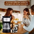 thumbnail image 5 of QUTETN Coffee Filters 5 Cup Fit Mr Coffee  Nylon Basket Small Reusable Coffee Filters with Handle  4 Count, 5 of 5