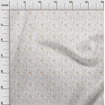 thumbnail image 3 of oneOone Cotton Silk White Fabric Floral Craft Projects Decor Fabric Printed By The Yard 42 Inch Wide, 3 of 4