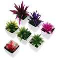 thumbnail image 2 of 7 pcs Mini Potted Plant Pots Small Potted Plant Bonsai Desktop Fake Potted Plant Model, 2 of 8