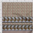 thumbnail image 1 of Soimoi Poly Crepe Fabric Lotus & Peacock Panel Printed Craft Fabric by The Yard 42 Inch Wide, 1 of 2
