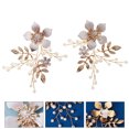 thumbnail image 2 of 1 Pair Bride Shoe Clips Flower Shoe Decorations Wedding Bridal Shoe Accessories, 2 of 8