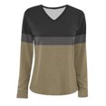 thumbnail image 3 of Pisexur Sweats à Capuche Femme Mode Color Block Patchwork V Col Sweat-Shirts Décontractés à Manches Longues pour Femmes Sweat-Shirt Oversize Léger et Fluide pour Femmes, 3 of 3