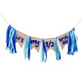 thumbnail image 3 of High Chair Banner Backdrop Garland 1/2 Birthday Banner for Birthday Boy Girl Blue, 3 of 8