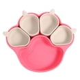 thumbnail image 1 of Binwennn Multifunctional Silicone Bowl Children's Bowl Pet Bowl Cat And Dog Bowl Set Silicone Plates For Children Plates With Suction Cat Silicone Plates In The Shape Of Cat Cat Pad Dog Bowls with Mat, 1 of 3