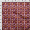 thumbnail image 3 of oneOone Georgette Viscose Fabric Stripe & Paisley Ikat Print Fabric BTY 42 Inch Wide, 3 of 4