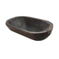 thumbnail image 2 of GROWTH TANK Wooden Bowl Large Capacity Stackable Oval Bowl for Home Kitchens Pantry Deep Brown, 2 of 9