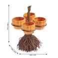 thumbnail image 3 of Halloween Home Decoration Unique Snack Bowl Pumpkin Divider Ornament for Festive Events Stylish Desktop Accessory, 3 of 5