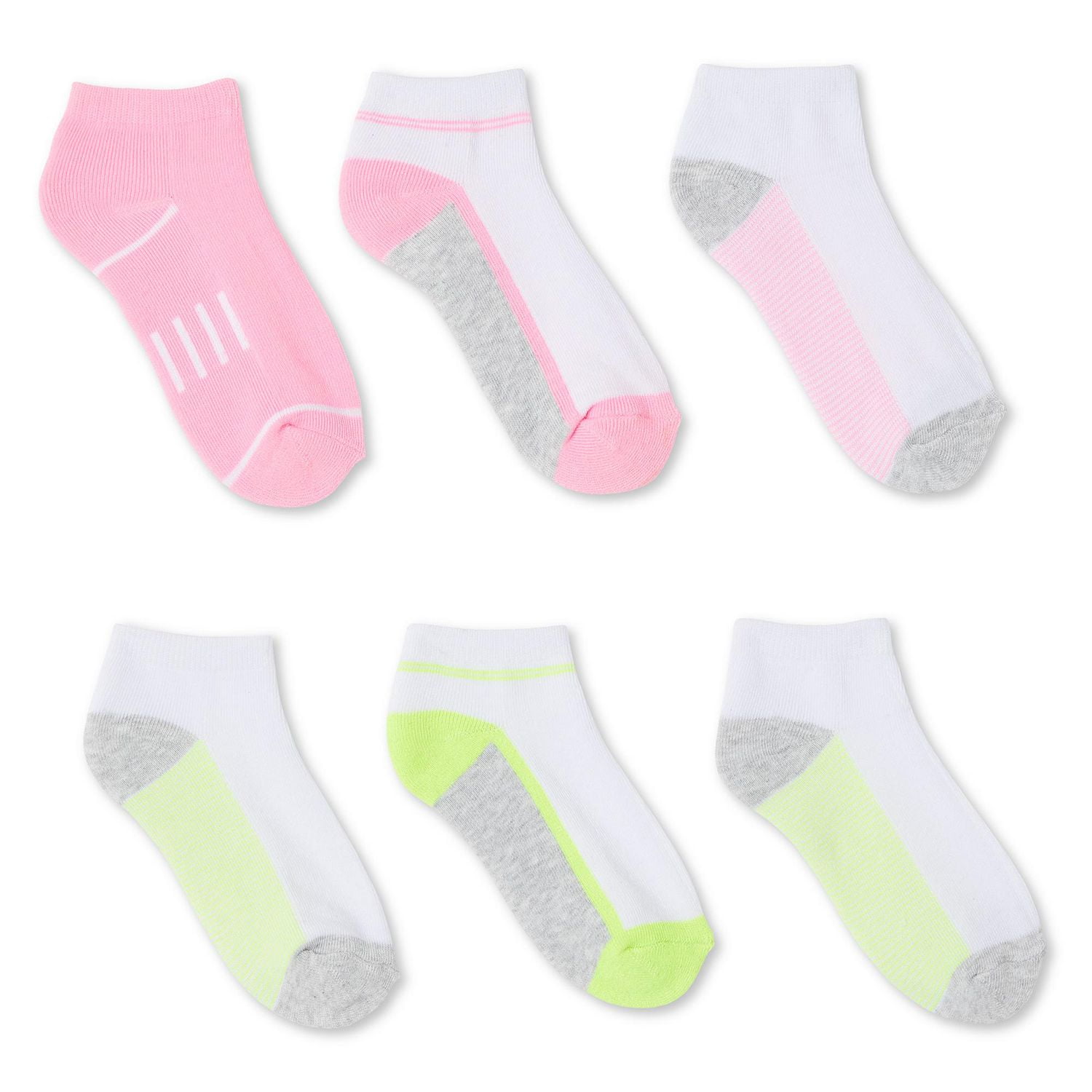 Athletic Works Girls' Anklet 6-Pack