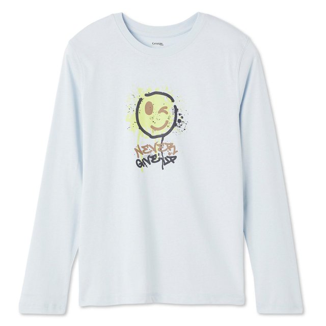 T-shirt à manches longues avec imprimé graphique George pour garçons