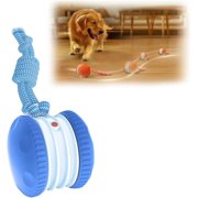 2026 Saker Interactive Dog Ball Toy|Activated Automatic Rolling Dog Toy with Rope for Small,Medium,Large Dogs|Rechargeable Motion-Activated Smart Dog Ball Indoor Play Entertainment (Blue)