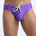 thumbnail image 3 of Weiqiqre Men Shorts Low Rise Swimsuits Bikini Swimming Briefs Swimwear with Adjustable Drawstring, 3 of 6