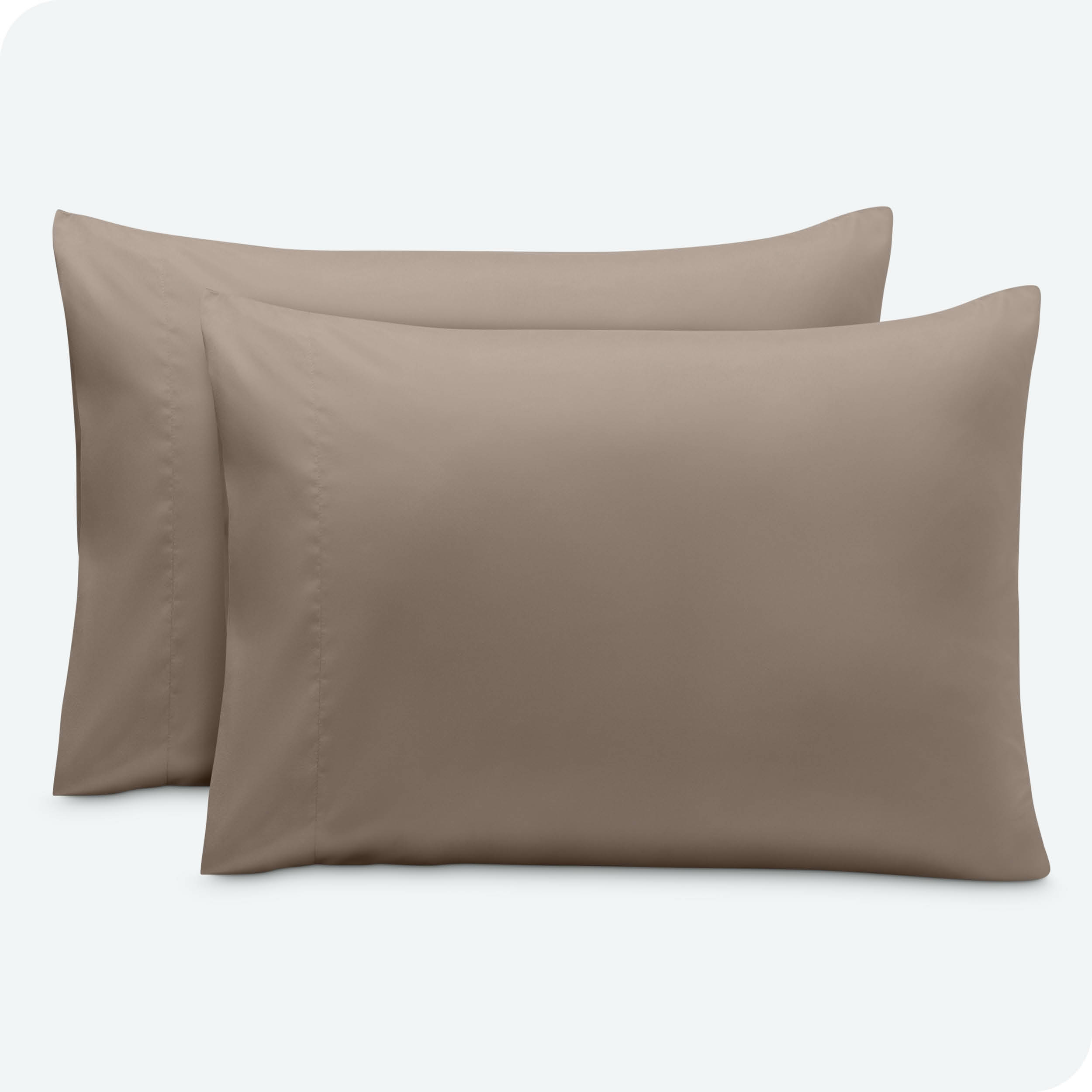 Bare Home Pillowcase Set - Envelope Closure - Premium 1800 Collection - Double Brushed - Ultra Soft - King Size 20x40, Taupe, 2 Count