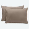 thumbnail image 1 of Bare Home Pillowcase Set - Envelope Closure - Premium 1800 Collection - Double Brushed - Ultra Soft - Queen Size, Taupe, 2 Count, 1 of 6