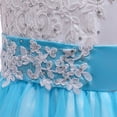 thumbnail image 4 of LSLJS Girls Princess Robes de Concours Enfants Tulle Bal de Promo Robes de Bal à Paillettes Mariage Fête Fleur Longues Robes, 4 of 9