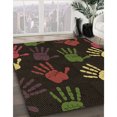 thumbnail image 3 of Ahgly Company Tapis Rectangulaire Lavable en Machine Rouge Brun, 5 Pieds x 8 Pieds, 3 of 7