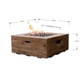 thumbnail image 4 of Modeno Wilton Fire Table Redwood– Glass-Fiber Reinforced Concrete, Liquid Propane, 4 of 6