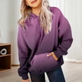 thumbnail image 4 of MIASHUI Girls Sweatshirt Tops Gradient Long Sleeve Oversized Hoodies Pullover,Black,11-12 Years, 4 of 7