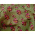 thumbnail image 4 of oneOone Silk Tabby Fabric Leaves|Floral & Paisley Block Print Fabric BTY 42 Inch Wide, 4 of 4