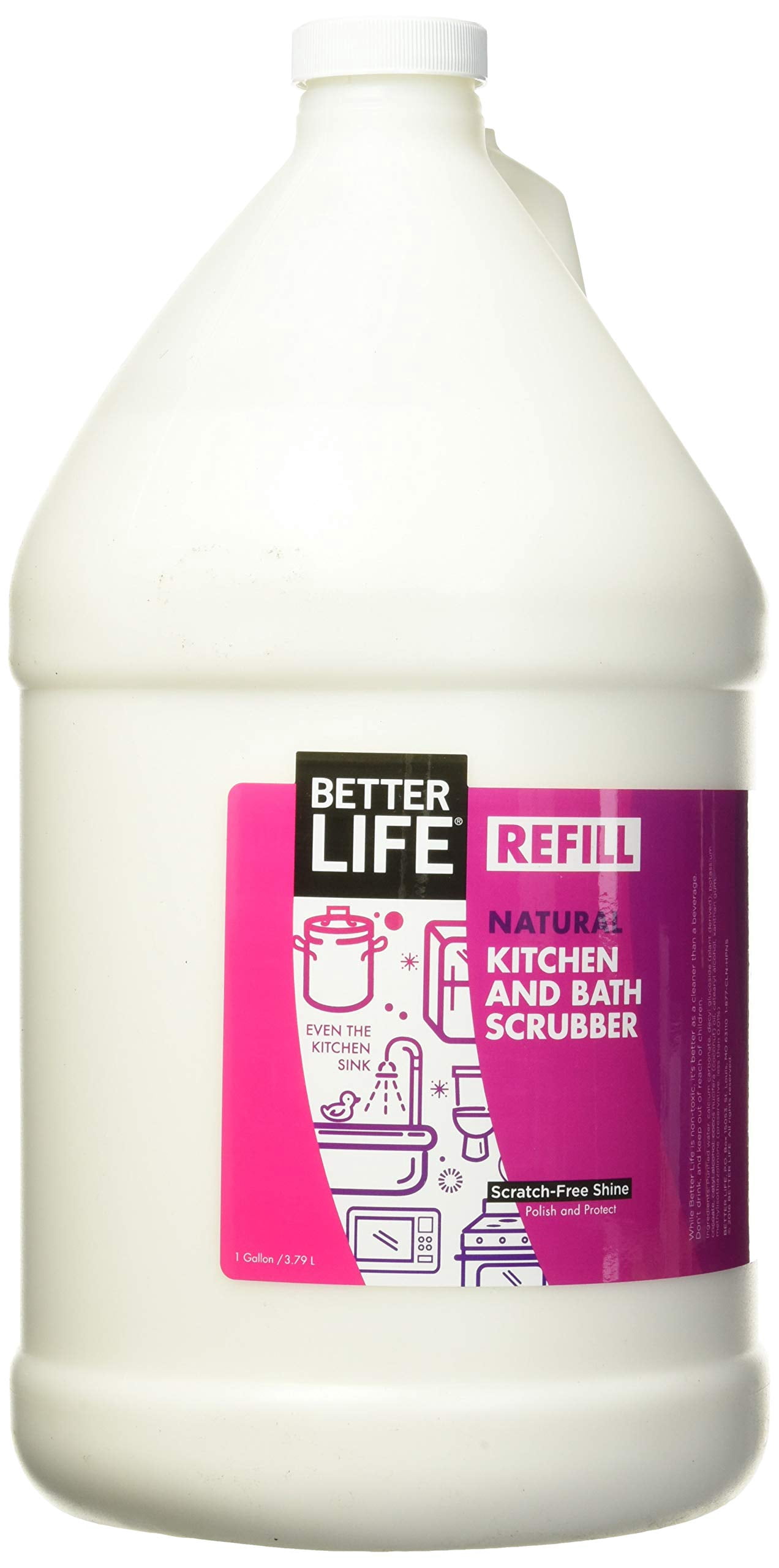 Better Life Natural Kitchen and Bath Scrubber 16 Ounces (Pack of 2) 24434