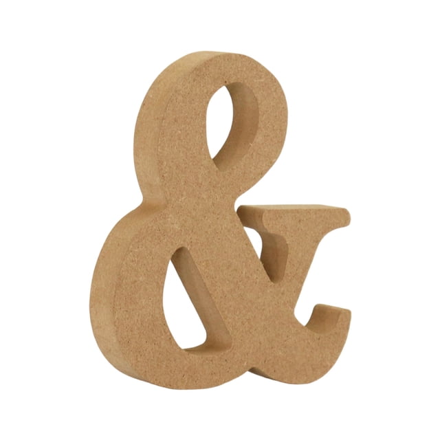 Large Wooden Alphabet Letters Unfinished MDF Desktop Ornament for Wedding Birthday Party Home Wall