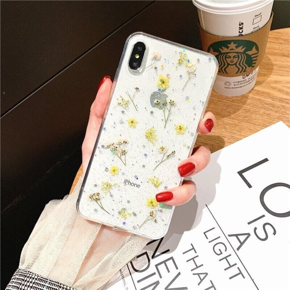 Samsung A50 Case Dry Flower Liquide Giliter Soft Slim Shockproof Cover Samsung Galaxy A70 Case