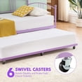 thumbnail image 4 of EDTara Steel Slat Support Metal Daybed, Elegant Arched Headboard Design, Easy Assembly for Guest Room, 4 of 7