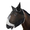 thumbnail image 4 of Horse Face Cover, Fine Mesh Fly Guard Breathable Prevent Bites With Ears Long Nose, 4 of 8