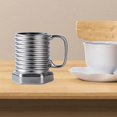 thumbnail image 3 of simhoa bhuuno 301-400ml Coffee Mugs Screw Shape Industrial Style Teacup Collection for Silver, 3 of 8