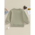 thumbnail image 4 of Honganda Chandail d'Automne pour Tout-Petit Garçon, Broderie de Lettres, Manches Longues, Col Rond, Coupe Ample, 4 of 8
