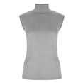 thumbnail image 4 of Miqool Débardeurs à Col Montant pour Femmes Sans Manches Coupe Ajustée sous-Vêtement Extensible Décontracté Basique, 4 of 8