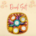 thumbnail image 2 of DWEEP SARA Handcrafted Decorative Diya Set Diwali Gift – 10 Colorful Gift Basket, Pack of 4, 2 of 3