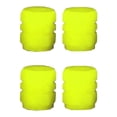 thumbnail image 1 of Maytalsory 4Pcs Car Tire Valves Caps Universal Dustproof Cover Colorful Waterproof Styling Protector Motorcycle Bike Accessories Yellow 1Set, 1 of 6