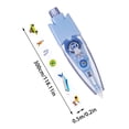 thumbnail image 2 of Binwennn Animal Decorative Pen DIY Decorative Pen Cute Scrapbook Decorative Pen Lace Correction Tape Decorative Tape Pen Cartoon Pattern Decorative Tape (Type A)1ml Stationery Paper And Envelopes Set, 2 of 7