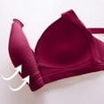 thumbnail image 4 of Birdeem 2Pcs Womans Printing Gathered Together Large Size Daily Bra Underwear No Rims, 4 of 9