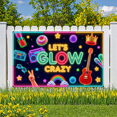 thumbnail image 3 of Neon Lights Glow Party Banner Retro Design Disco Theme for Birthday Party Indoor Decoration Dance Event, 3 of 5
