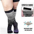 thumbnail image 2 of SUTENGDA 3 Pairs Plus Size Compression Socks for Women Men Wide Calf 20-30 mmHg Extra Large for Circulation Support Recovery XXL, 2 of 9