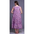 thumbnail image 2 of Bimba Nuisettes en Coton Améthyste2 à Feuilles Florales et Renoncules pour Femmes Mi-Mollet Imprimées Robe de Nuit XXX-Large, 2 of 6